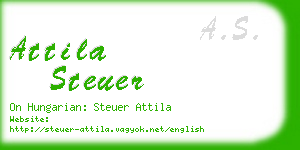 attila steuer business card